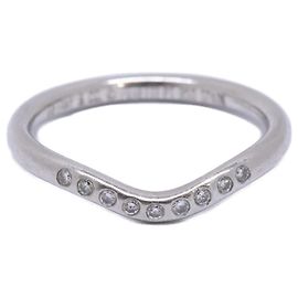 Autre Marque Anel Curved Band Tiffany & Co. PT950 Elsa Peretti
