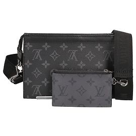 Borsa a tracolla Louis Vuitton Monogram Eclipse Reverse Gaston