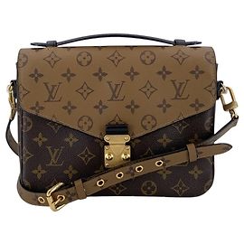 Louis Vuitton Borsa a tracolla Metis Reverse Monogram Brown