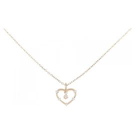 Autre Marque Collana K10 Pink Gold Diamond