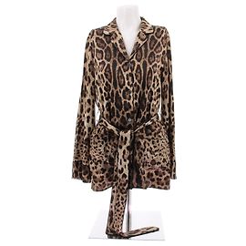 Dolce & Gabbana Blusa de estampado de leopardo