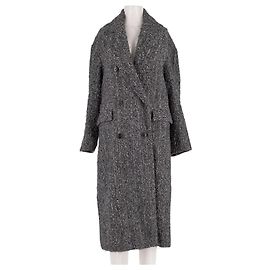 Isabel Marant Manteau en coton gris