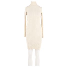 Wolford Vestido de lana blanco
