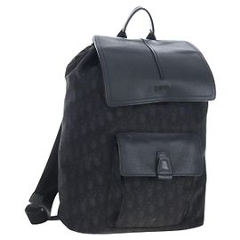 Christian Dior Trotter Motion Oblique Backpack Nylon Black Silver