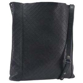 Bottega Veneta Shoulder Bag Leather Black Gold Tone