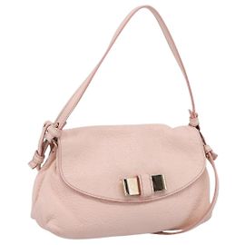 Chloé Chloe Lily Shoulder Bag Leather 2way Pink Gold
