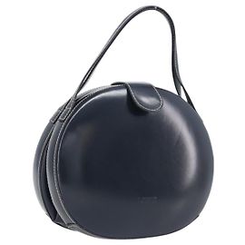 LOEWE Bolsa de mão em couro azul marinho e dourado