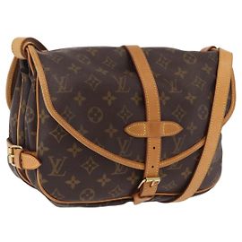 LOUIS VUITTON Monogram Saumur 30 Shoulder Bag M42256 LV