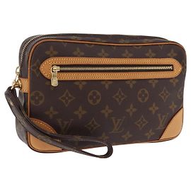 LOUIS VUITTON Monogram Marly Dragonne GM Clutch Bag M51825 LV