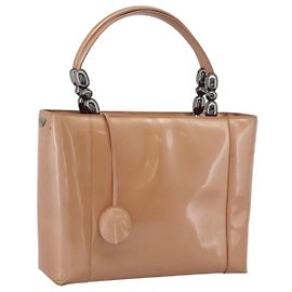 Christian Dior Maris Pearl Hand Bag Lackleder Rosa Silber