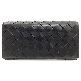 Bottega Veneta Intrecciato Leder-Langportemonnaie