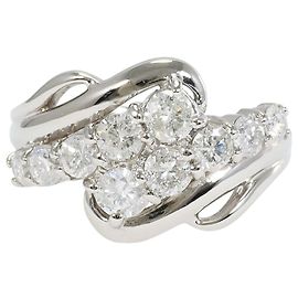 Autre Marque PT900 Platinring mit Diamant