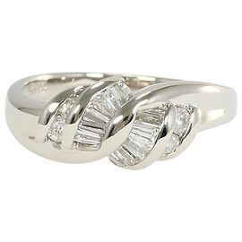 Autre Marque PT900 Platin-Ehering mit Diamant