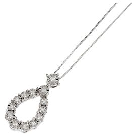 Autre Marque Collana in oro bianco 10K con diamante