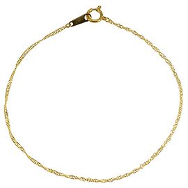 Autre Marque Bracciale con charm in oro giallo 24K