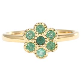Autre Marque Ring aus 10K Gelbgold mit Smaragd