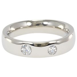 Autre Marque Platinbandring PT850 mit Diamant