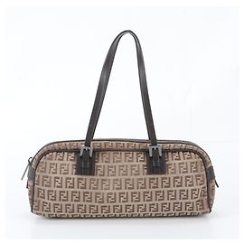 Borsa a tracolla Fendi Zucchino in pelle e tela