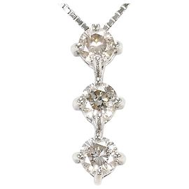 Autre Marque Collar elegante de platino con diamante