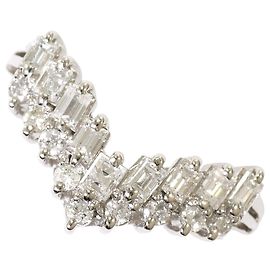 Autre Marque PT900 Platin Diamant Ehering