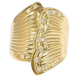 Autre Marque Ehering aus 18K Gelbgold mit Diamant