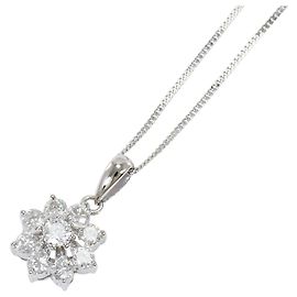 Autre Marque Platinum and Diamond Necklace