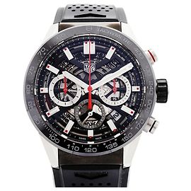 TAG Heuer Carrera Calibre 02 CBG2010 Herrenuhr mit Skeleton-Zifferblatt