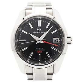 Orologio da uomo Seiko Grand GMT SBGJ2031 Quadrante Nero