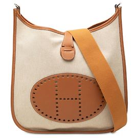 Hermès Beige Toile and Swift Evelyne I 33