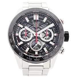 TAG Heuer Carrera Calibre 02 CBG2010 Herrenuhr mit Skeleton-Zifferblatt