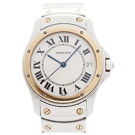Reloj Cartier Santos Ronde LM 1910 Esfera Marfil