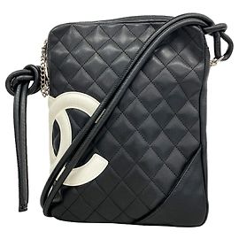 Borsa a tracolla Chanel Cambon in pelle di agnello