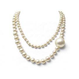 COLLANA CHANEL PERLE GRANDI PARIS-BOMBAY SAUTOIR 2 GIRO PEARL NECKLACE