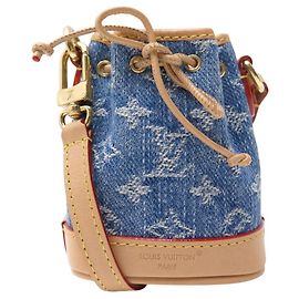 NUOVO CHARM PER BORSA LOUIS VUITTON MICRO NOE M01700 IN TOILE DENIM MONOGRAM