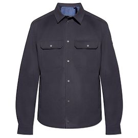 Moncler Navy Blue Cotton Overshirt XXL