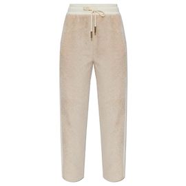 Pantaloni della tuta Moncler crema