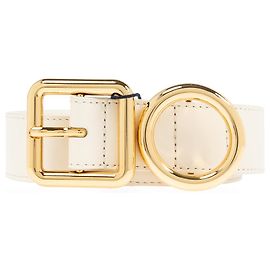 Jacquemus Ledergürtel Creme