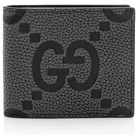 Portafoglio bifold Gucci in pelle goffrata Jumbo GG