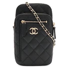 Chanel Matelassé Coco Mark Chain Handyhülle