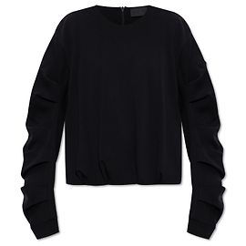 Moncler Baumwoll-Sweatshirt in Schwarz