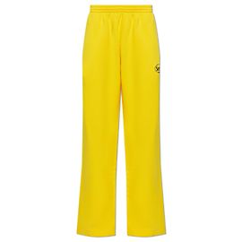 Pantaloni Balenciaga x Scholl in cotone giallo oversize