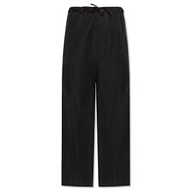 Balenciaga Weite Lyocell Hose Schwarz