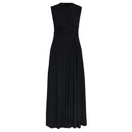Balenciaga Ärmelloses langes Kleid Schwarz
