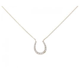 Autre Marque Collana Horseshoe Au750 Diamanti