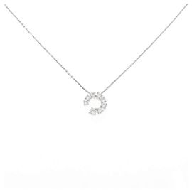 Autre Marque Collana in oro bianco Au750 e diamanti