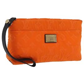 LOUIS VUITTON Cruise line Pochette Scuba Pouch Canvas Orange LV