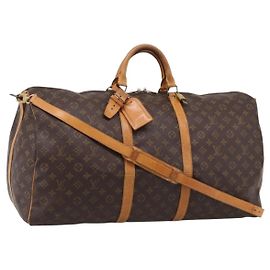 LOUIS VUITTON Monogram Keepall Bandouliere 60 Boston Bag M41412 LV