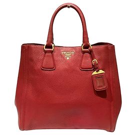 Prada Shopper aus Vitello Daino Leder