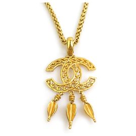 Chanel Halskette aus goldfarbenem Metall