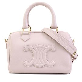 Céline Bolsa de mão Celine em couro rosa